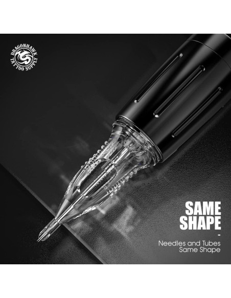 Agujas de Tatuaje Dragonhawk 1201RL - 20 Cartuchos Desechables