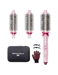 Conjunto de Cepillos Térmicos Wavytalk Pro - 3 Tamaños Intercambiables