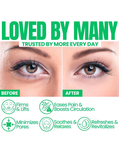 Rodillo de Hielo Facial Serenex - Silicona Hipoalergénica, 90g