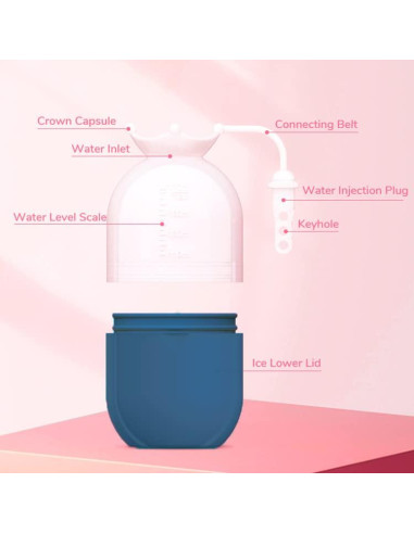 Rodillo de Hielo Facial S&U Salud - Masajeador para Ojeras y Arrugas