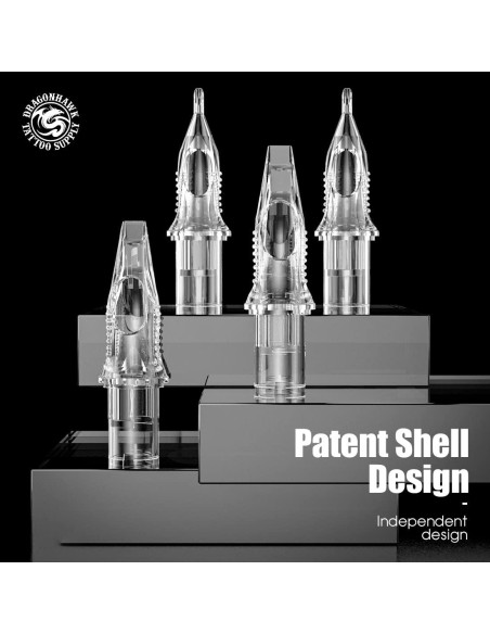 Agujas de Tatuaje Dragonhawk 20Pcs Cartucho 0803RL Desechables