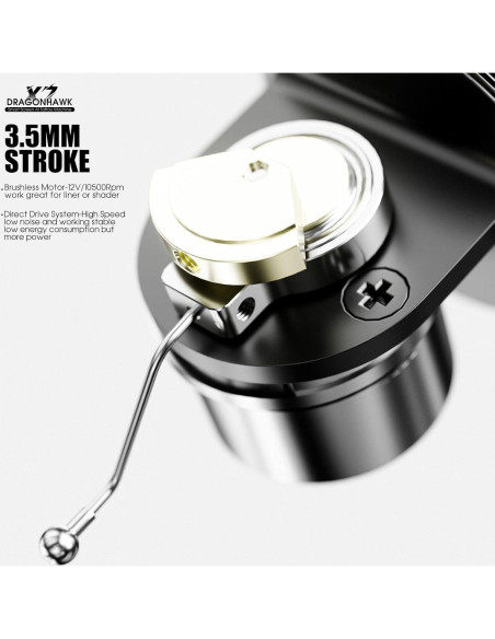 Kit de Tatuaje Dragonhawk X7 Inalámbrico con Pantalla Inteligente