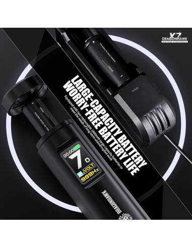 Kit de Tatuaje Dragonhawk X7 Inalámbrico con Pantalla Inteligente
