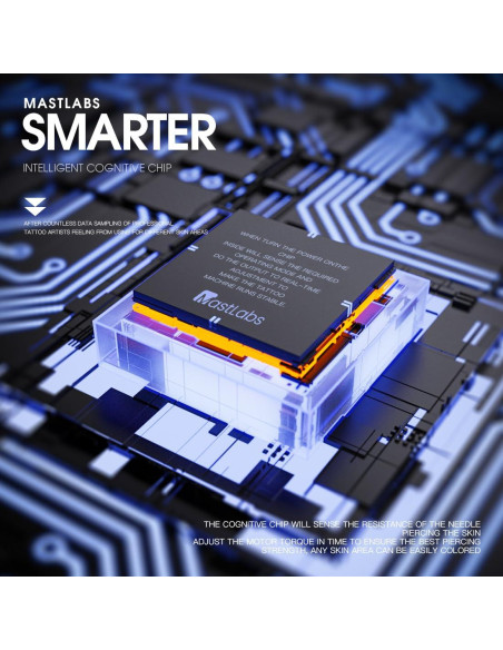 Kit de Tatuaje Dragonhawk X7 Inalámbrico con Pantalla Inteligente