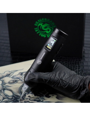 Kit de Tatuaje Dragonhawk X7 Inalámbrico con Pantalla Inteligente