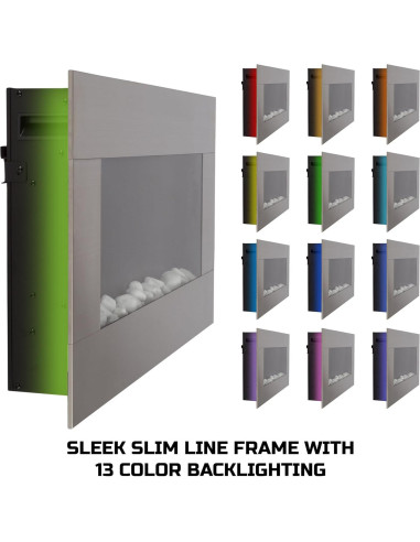 Chimenea Eléctrica Montada en Pared Northwest 76.2 cm 1500W