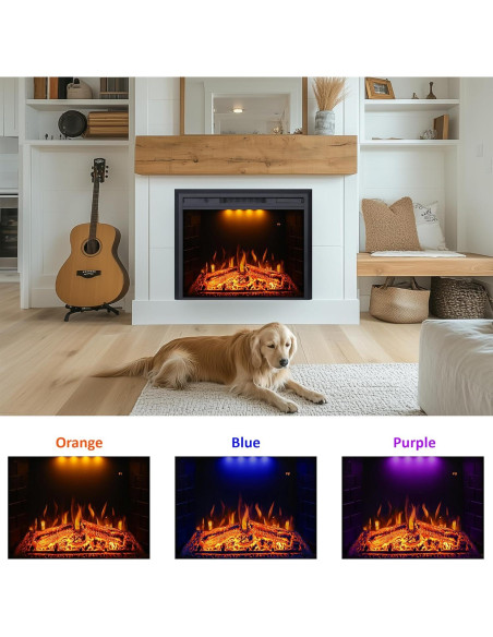 Chimenea Eléctrica Empotrada Valuxhome 25" con Control Remoto Chimenea Eléctrica Empotrada Valuxhome 25" con Control Remoto