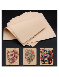 Piel de Práctica de Tatuaje Autdor 30Pcs Doble Cara 20.32x15.24cm