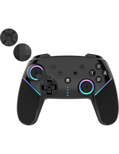 Controlador Inalámbrico JUNHUAN para Switch 2 y PC - Negro