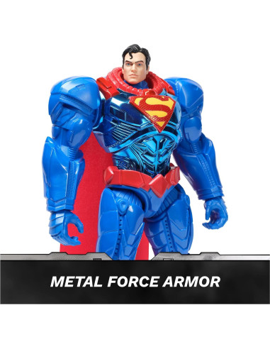 Figura de Acción Superman Metal Force 30 cm Coleccionable