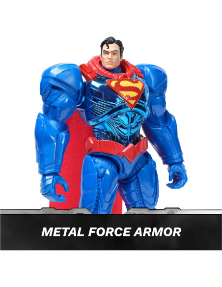 Figura de Acción Superman Metal Force 30 cm Coleccionable