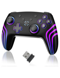 Controlador Inalámbrico Junhuan 2.4G para PC y Switch Negro