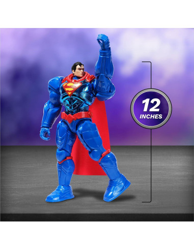 Figura de Acción Superman Metal Force 30 cm Coleccionable