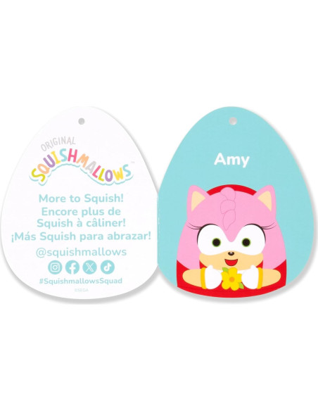 Peluche Squishmallows 35.56cm Amy Rose Sonic Flores Peluche Squishmallows 35.56cm Amy Rose Sonic Flores