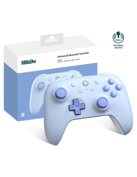 Controlador Bluetooth 8Bitdo Ultimate 2C para Switch - Joystick Efecto Hall, Vibración, Turbo