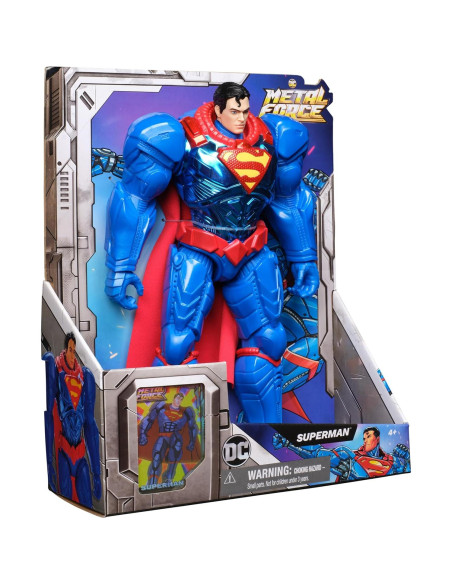 Figura de Acción Superman Metal Force 30 cm Coleccionable
