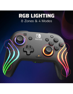 Controlador Inalámbrico RGB Afterglow Wave PDP - Nintendo Switch 2