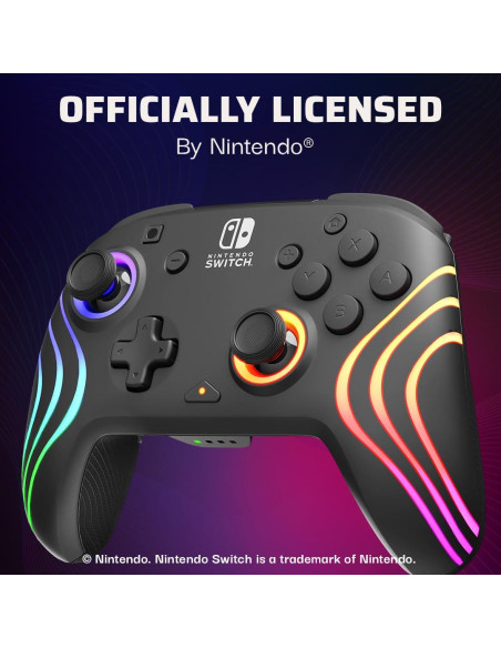 Controlador Inalámbrico RGB Afterglow Wave PDP - Nintendo Switch