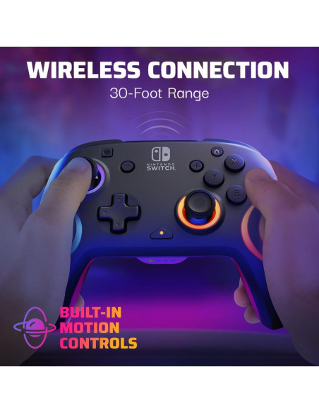 Controlador Inalámbrico RGB Afterglow Wave PDP - Nintendo Switch