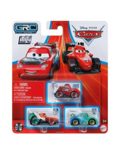 Set de 3 Mini Coches Disney Cars Mattel - Francesco, McQueen, Veloso