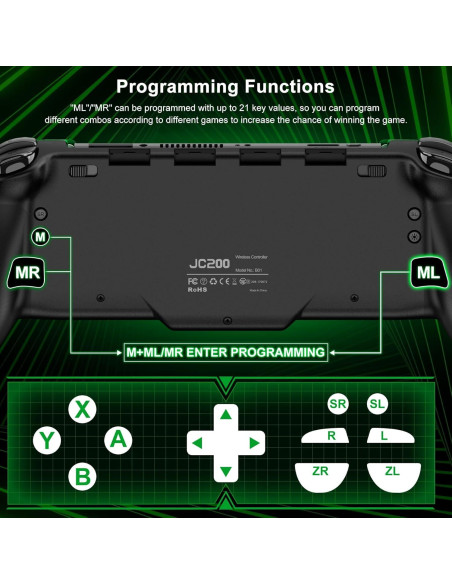 Controlador Inalámbrico Pro Mocagen para Nintendo Switch OLED