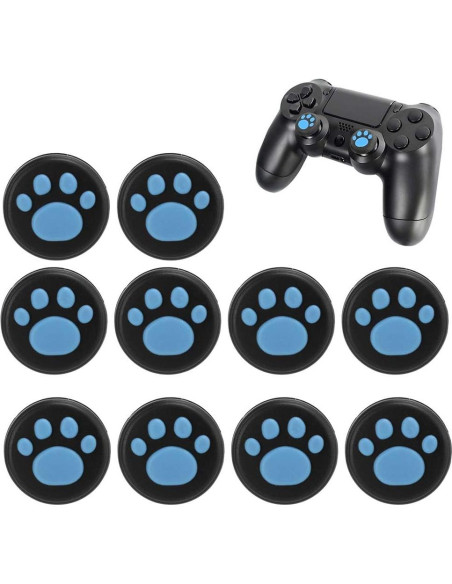 10 Piezas Agarre de Pulgar Silicona para Switch Lite - Azul