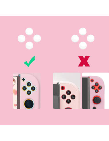 Agarres de Pulgar y Dpad para Nintendo Switch OLYGIVE - Flor