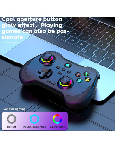 Controlador Inalámbrico Koiiko para iPad/iPhone/Android/PC/Switch - Negro
