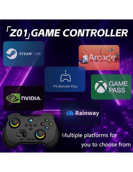 Controlador Inalámbrico Koiiko para iPad/iPhone/Android/PC/Switch - Negro