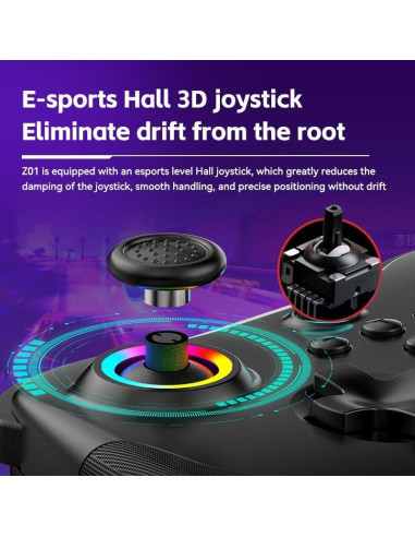 Controlador Inalámbrico Koiiko para iPad/iPhone/Android/PC/Switch - Negro