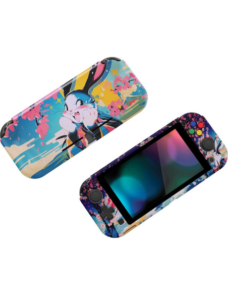 Funda Protectora Dura PlayVital para Nintendo Switch Lite - Conejo POP Funda Protectora Dura PlayVital para Nintendo Switch Lite - Conejo POP