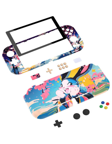 Funda Protectora Dura PlayVital para Nintendo Switch Lite - Conejo POP