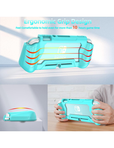 Funda Protectora Turquesa para Nintendo Switch Lite con Pantalla