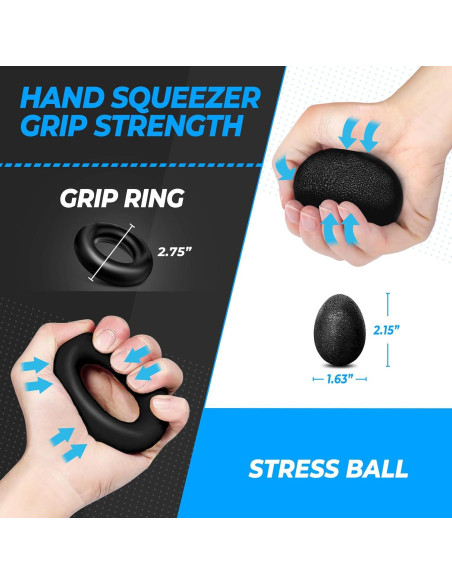 Kit de Entrenamiento de Fuerza de Agarre Roygra 5 Piezas