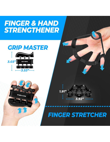 Kit de Entrenamiento de Fuerza de Agarre Roygra 5 Piezas