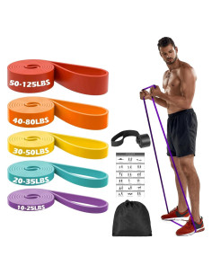 Bandas de Resistencia Zacro 5 Niveles para Ejercicio