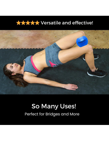 Mini Bola de Pilates ibodycare 10cm Inflable Azul