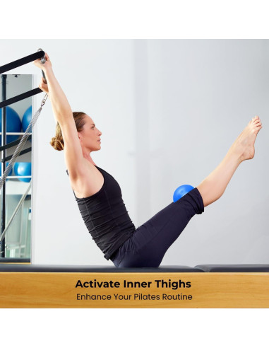 Mini Bola de Pilates ibodycare 10cm Inflable Azul