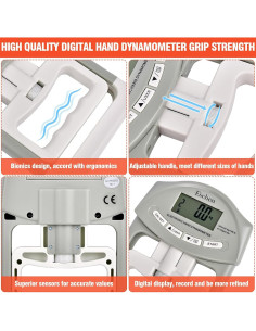 Entrenador de Fuerza de Agarre Eschen 90 kg Ajustable Electrónico 2