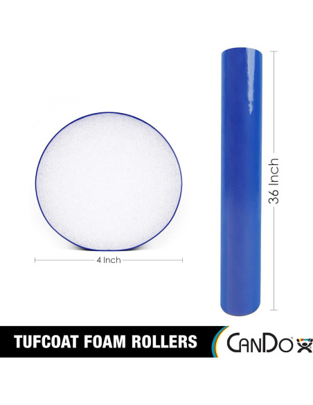 Rodillo de Espuma CanDo TufCoat 10,16 cm x 91,44 cm Azul
