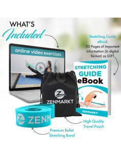 Banda de Estiramiento Zenmarkt para Ballet - Flexibilidad y Fuerza 2