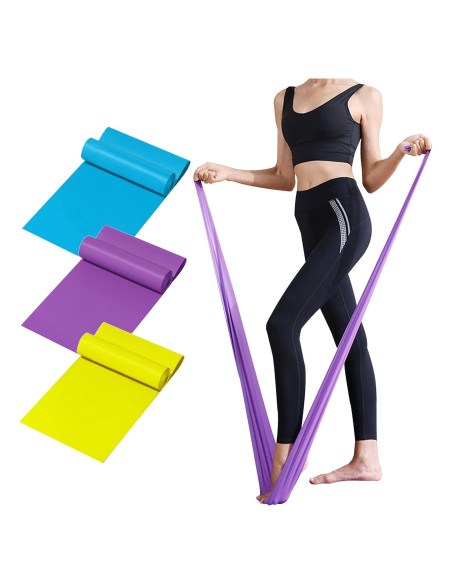 Juego de Bandas de Resistencia GOAITOU 150x15cm para Ejercicio