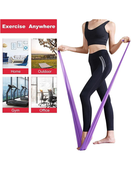 Juego de Bandas de Resistencia GOAITOU 150x15cm para Ejercicio