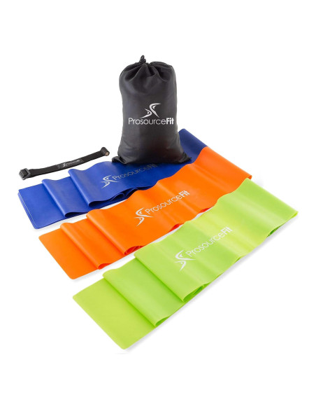 Conjunto de 3 Bandas de Resistencia ProsourceFit 1.83m - Terapia y Pilates