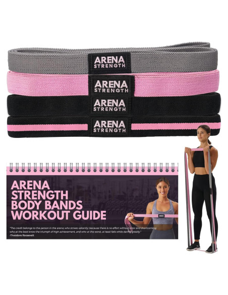 Conjunto de 4 Bandas de Resistencia Arena Strength - Ejercicio en Casa