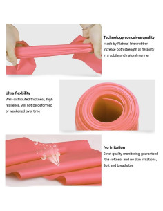 Banda de Resistencia Rosa KEVENZ - Ecológica, 15.29x12.06cm 2