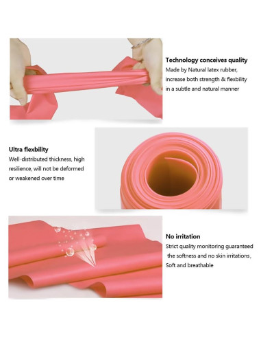 Banda de Resistencia Rosa KEVENZ - Ecológica, 15.29x12.06cm