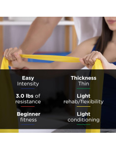 Bandas de Resistencia THERABAND Amarillo Delgado 45.72m 2