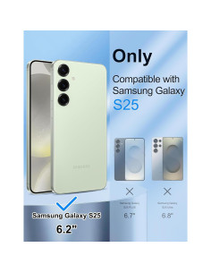 Protector de Pantalla Privado Yebowe para Samsung Galaxy S25 - Vidrio Templado 9H 2