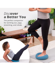 Disco de Equilibrio Greater Goods 33 cm - Cojín Inestabilidad Azul 2